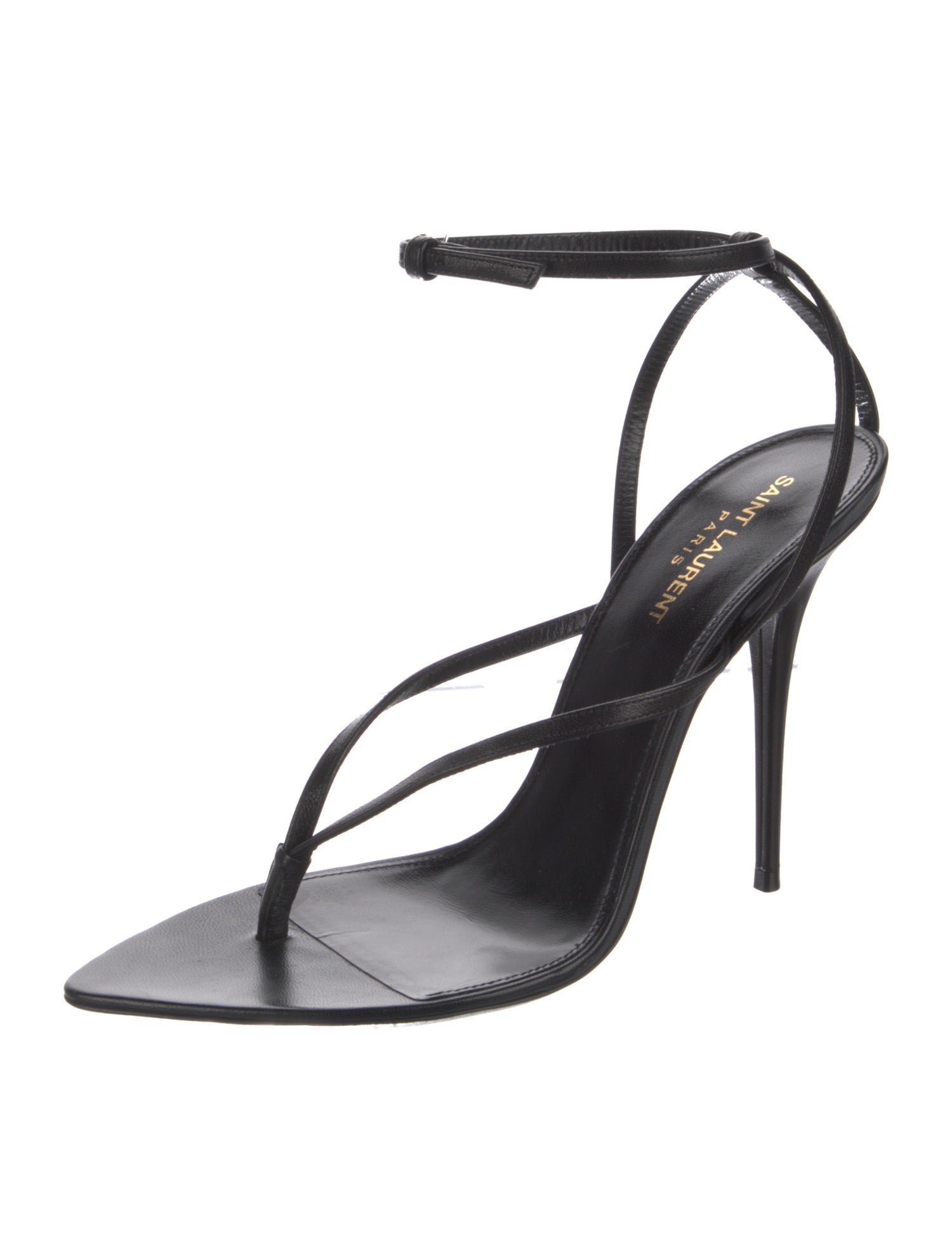 Saint Laurent Leather Slingback Sandals
