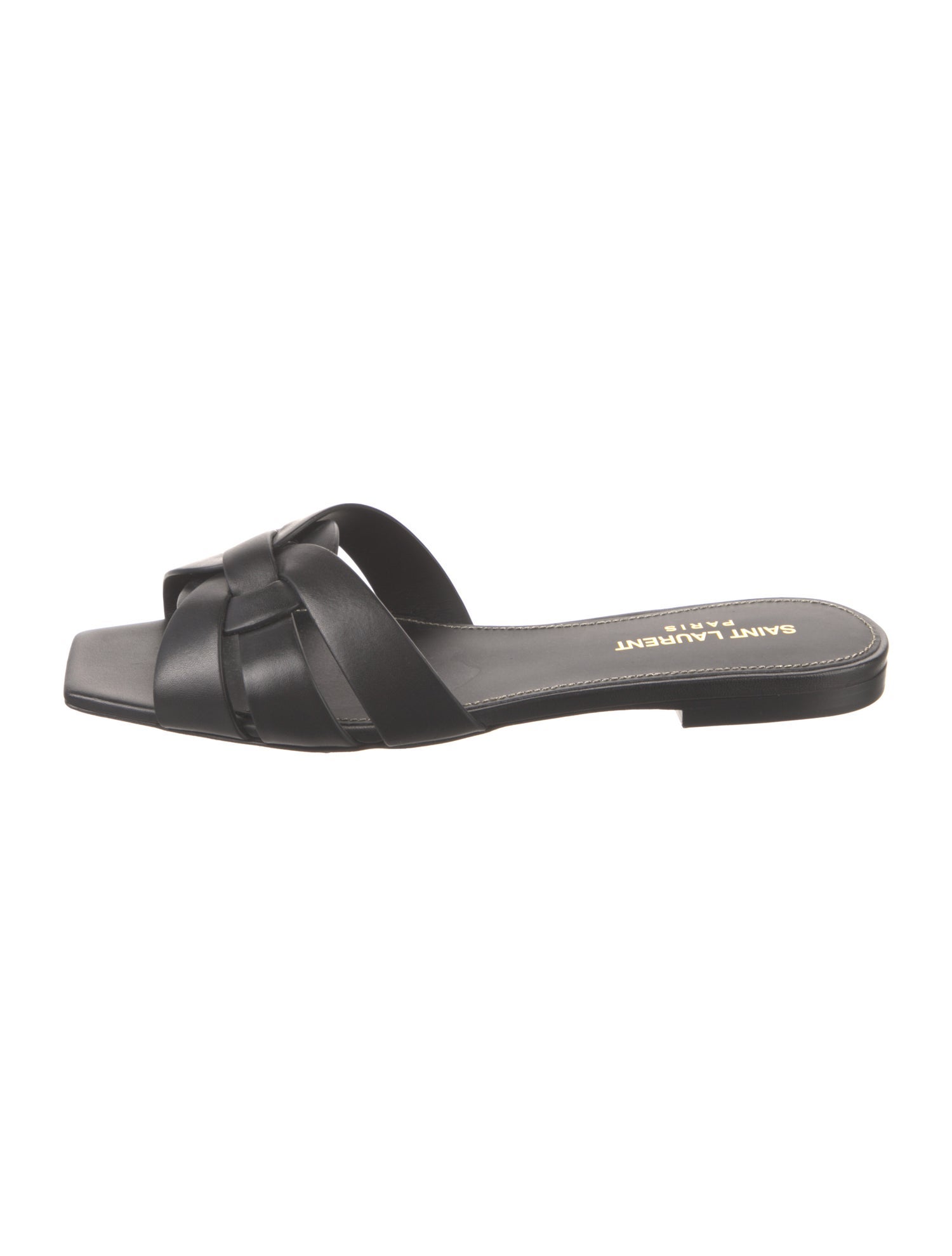 Saint Laurent Leather Slides