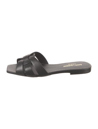 Saint Laurent Leather Slides