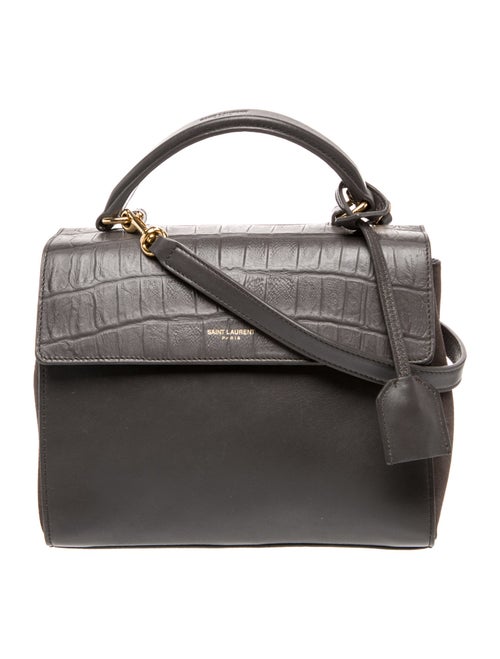 Saint Laurent Leather Top Handle Bag Small