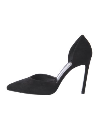 Saint Laurent Suede D'Orsay Pumps