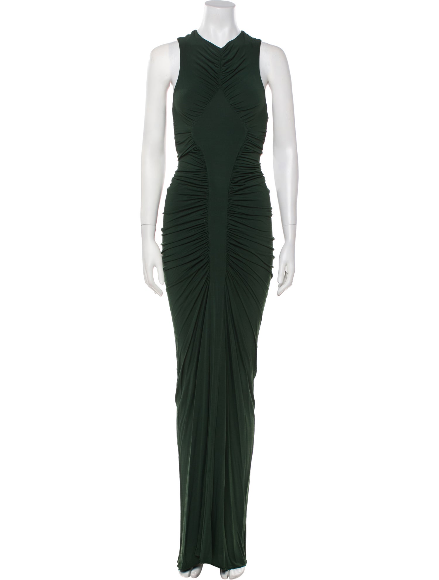 Saint Laurent Cowl Neck Long Dress