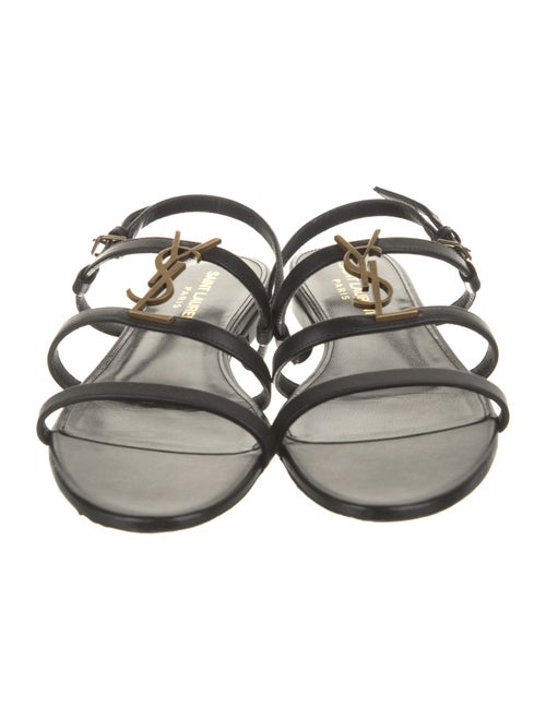 Saint Laurent Leather Slingback Sandals