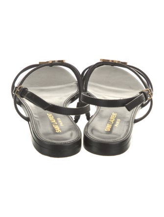 Saint Laurent Leather Slingback Sandals