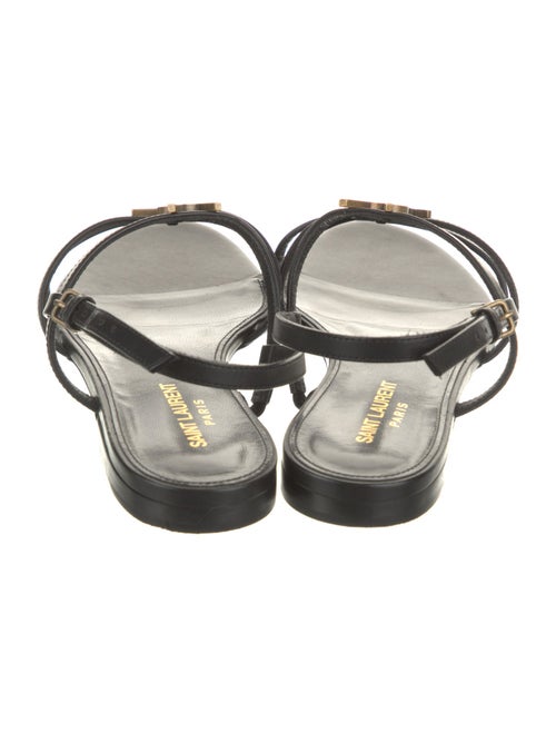 Saint Laurent Leather Slingback Sandals