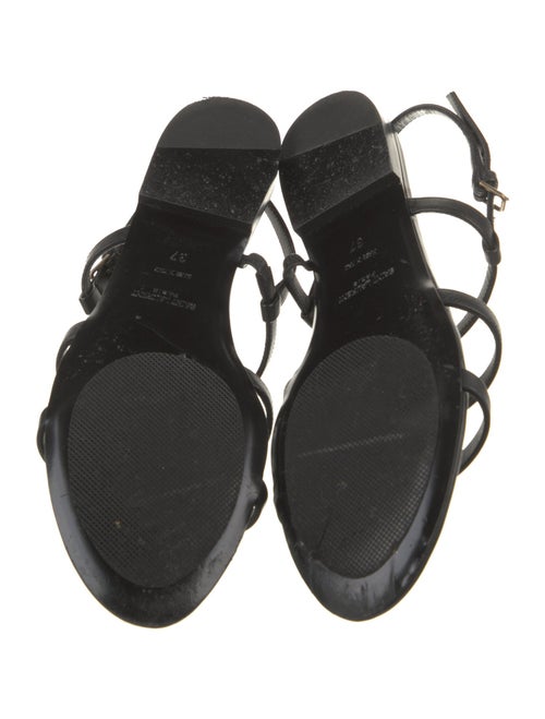Saint Laurent Leather Slingback Sandals