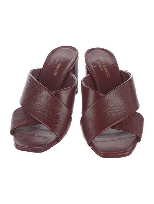 Saint Laurent Leather Slides