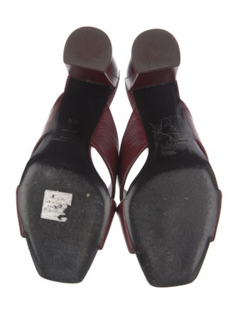 Saint Laurent Leather Slides