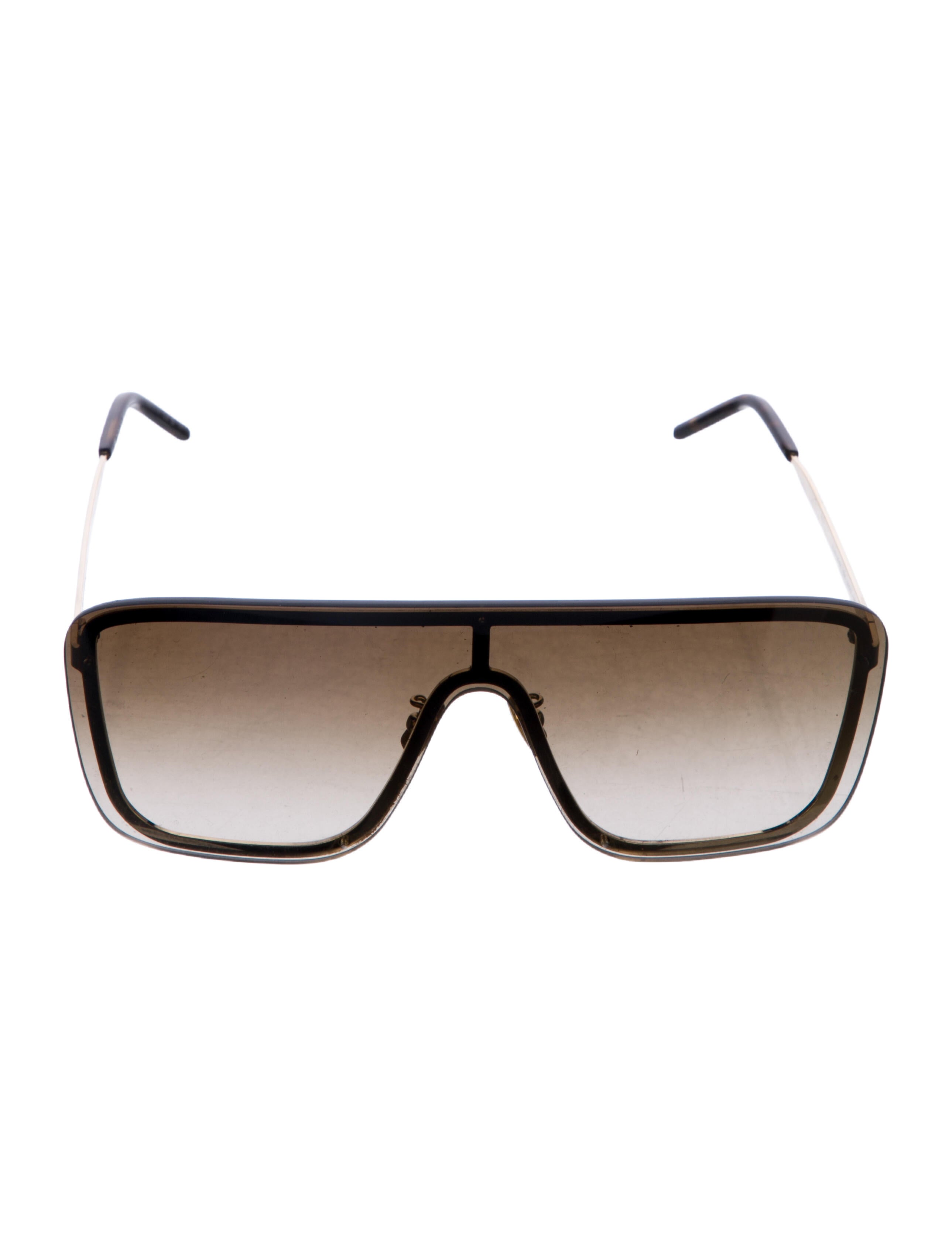 Saint Laurent Shield Gradient Sunglasses