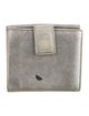 Yves Saint Laurent Y Mail Embossed Leather Compact Wallet