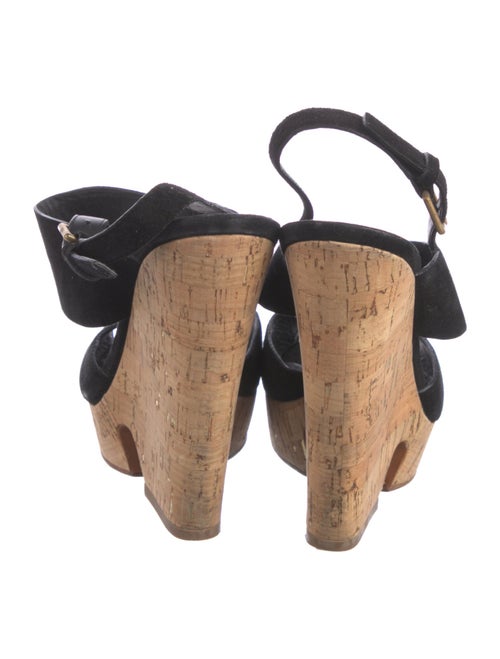 Saint Laurent Suede Slingback Sandals