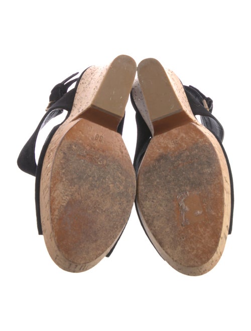 Saint Laurent Suede Slingback Sandals