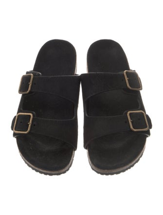 Saint Laurent Ponyhair Slides