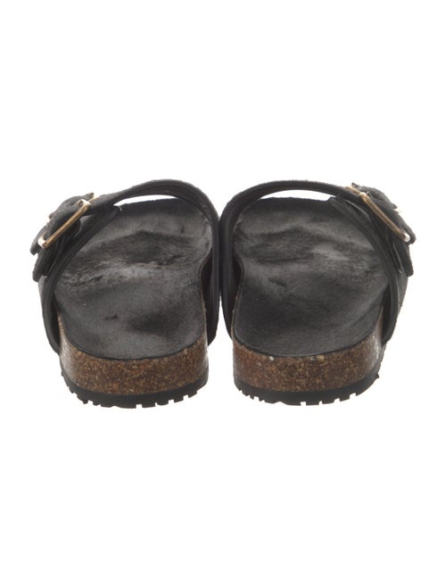 Saint Laurent Ponyhair Slides