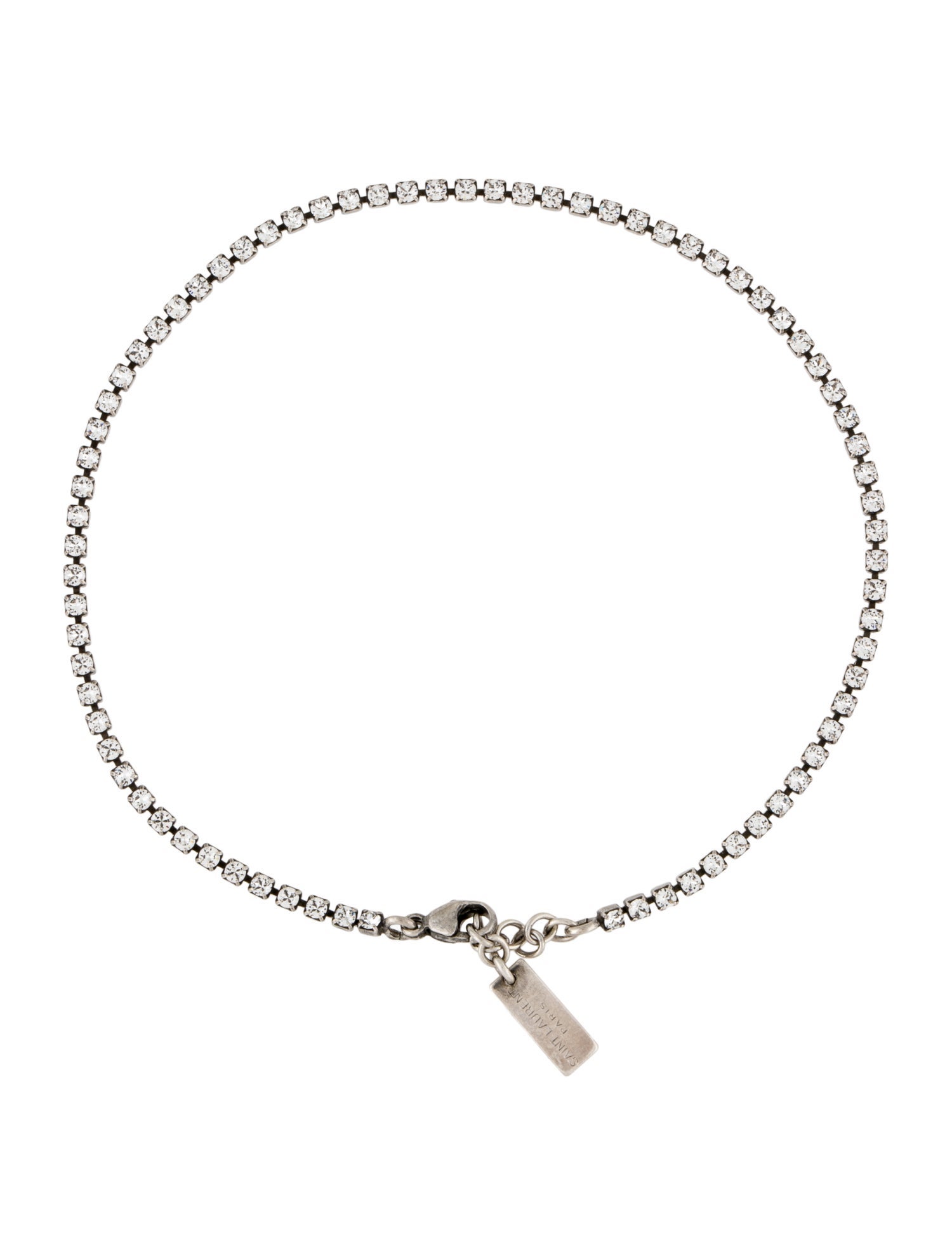 Saint Laurent Crystal-Embellished Anklet