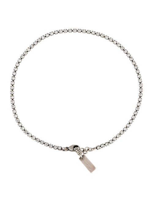 Saint Laurent Crystal-Embellished Anklet
