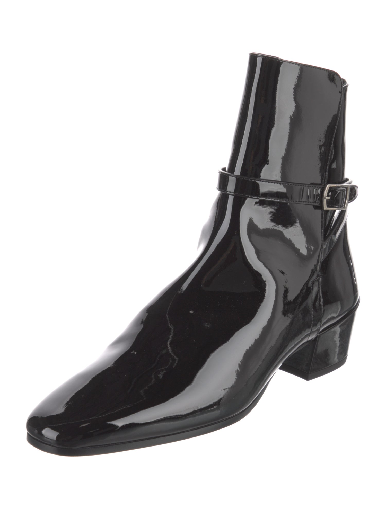 Saint Laurent Patent Leather Boots