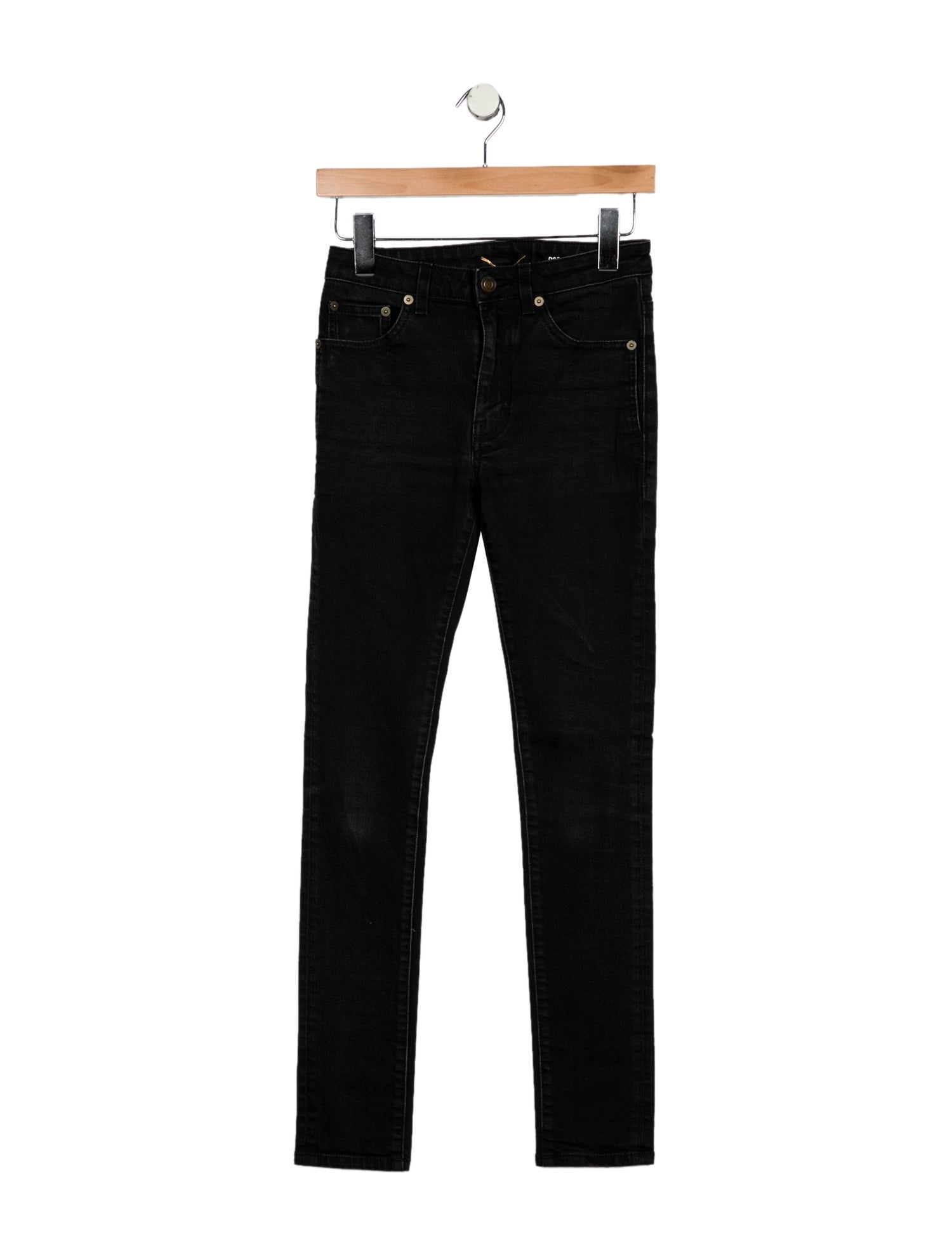 Saint Laurent Mid-Rise Skinny Leg Jeans