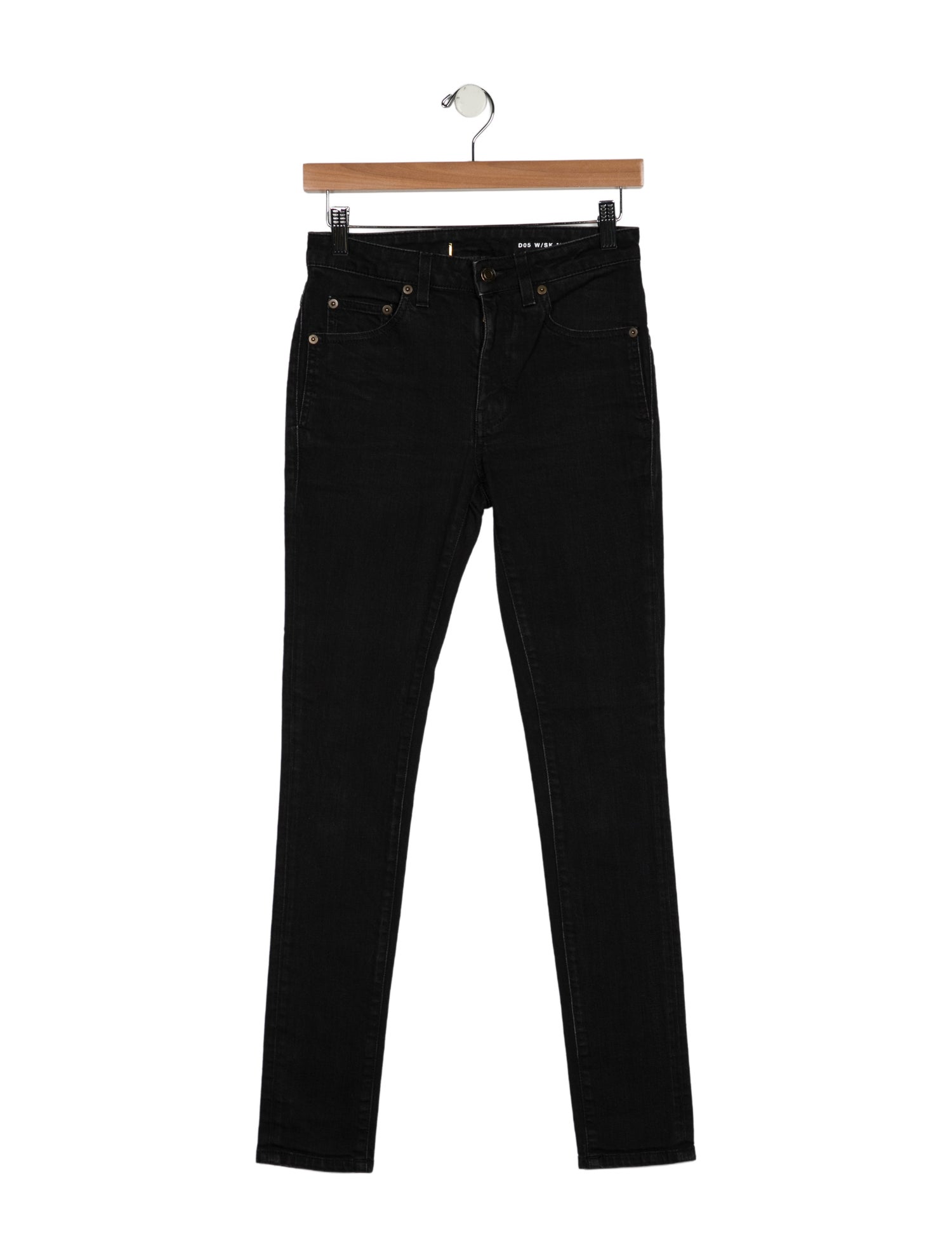 Saint Laurent High-Rise Skinny Leg Jeans