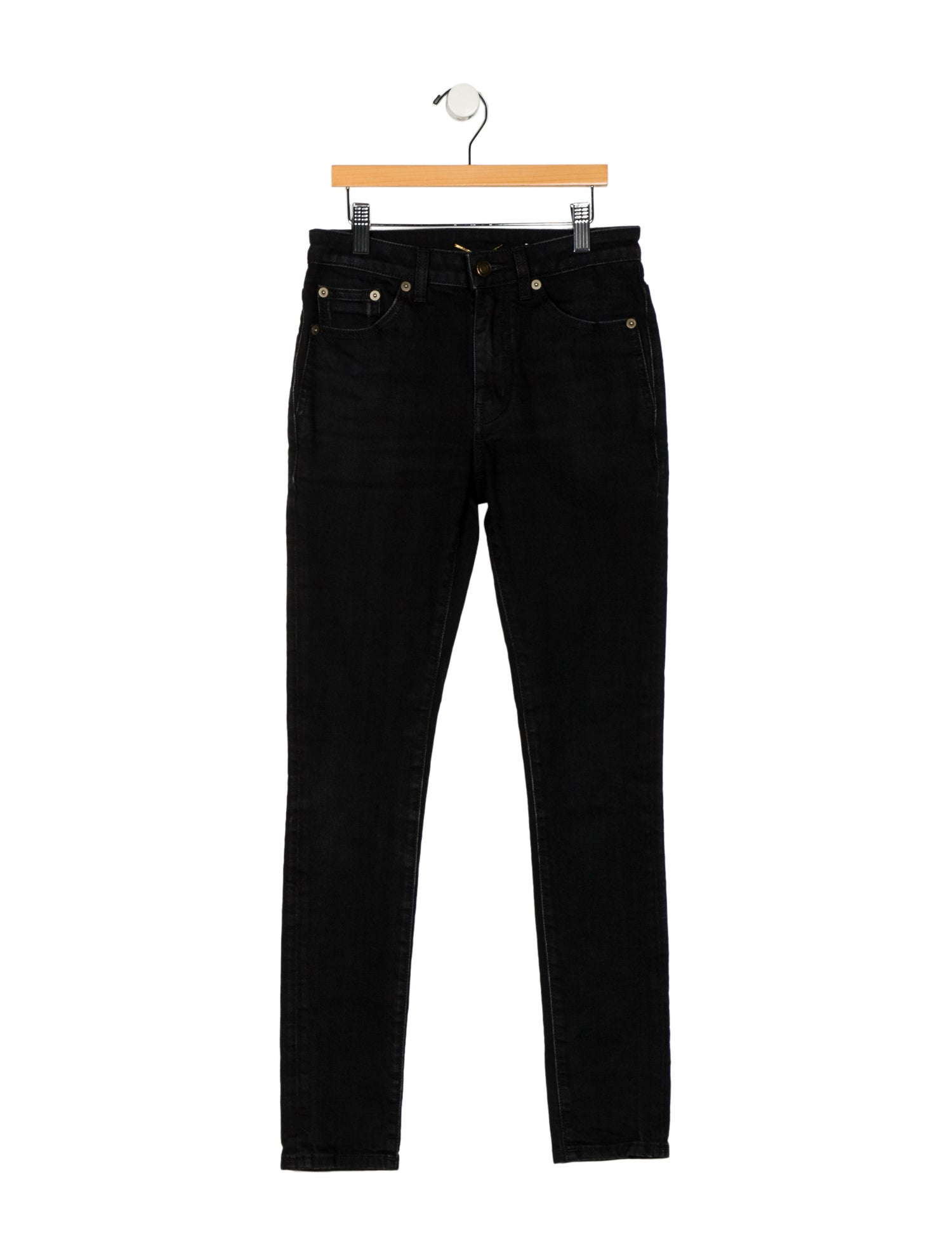 Saint Laurent Mid-Rise Skinny Leg Jeans