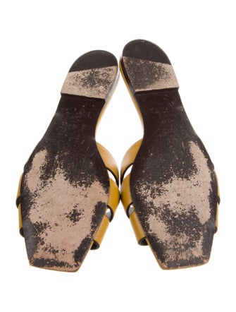 Saint Laurent Leather Slides