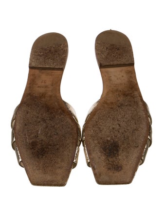 Saint Laurent Leather Slides