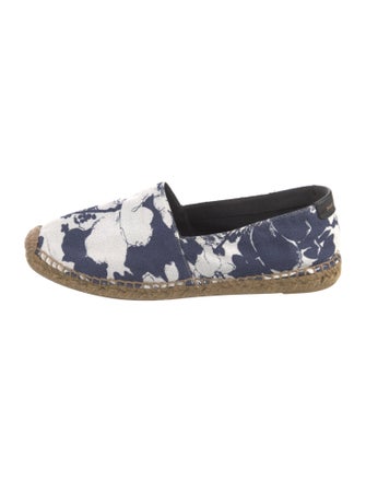 Saint Laurent Canvas Floral Print Espadrilles