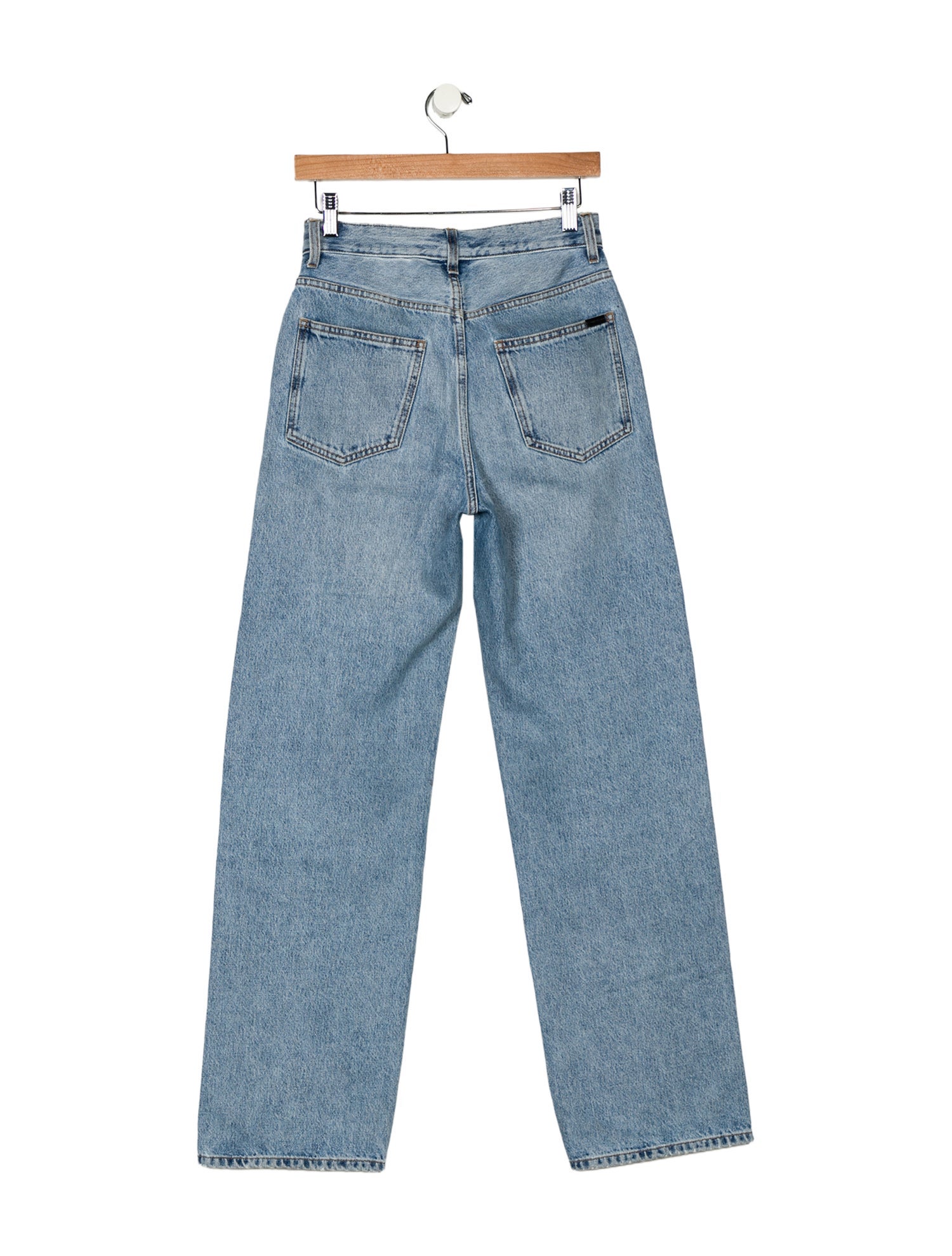 Saint Laurent High-Rise Wide Leg Jeans