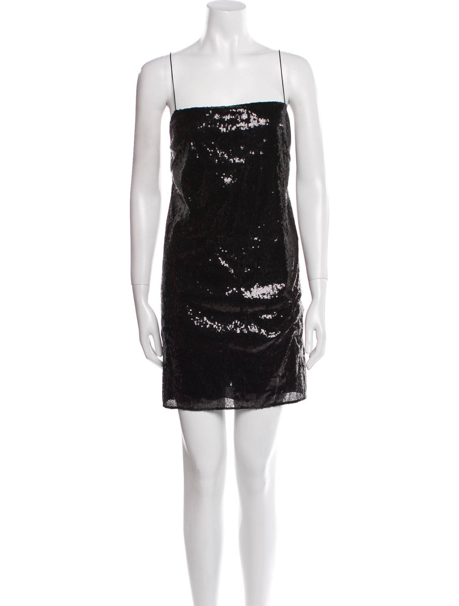 Saint Laurent Square Neckline Mini Dress