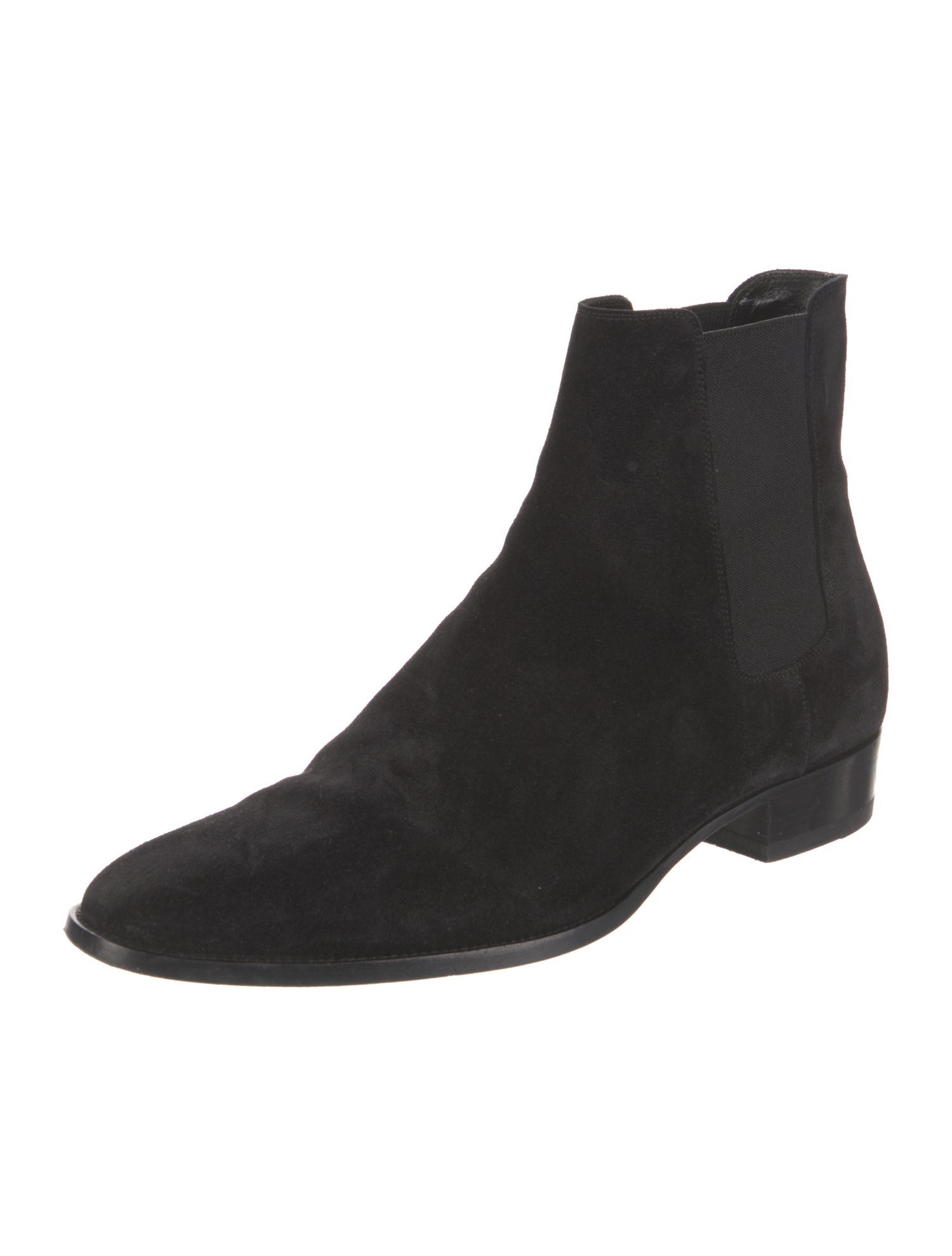 Saint Laurent Wyatt Chelsea Suede Chelsea Boots