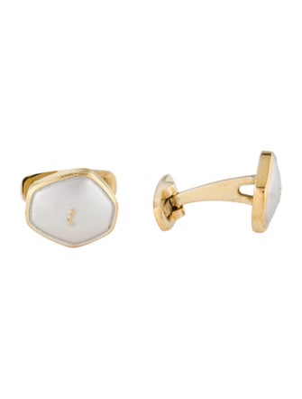 Saint Laurent Vintage Two-Tone Cufflinks