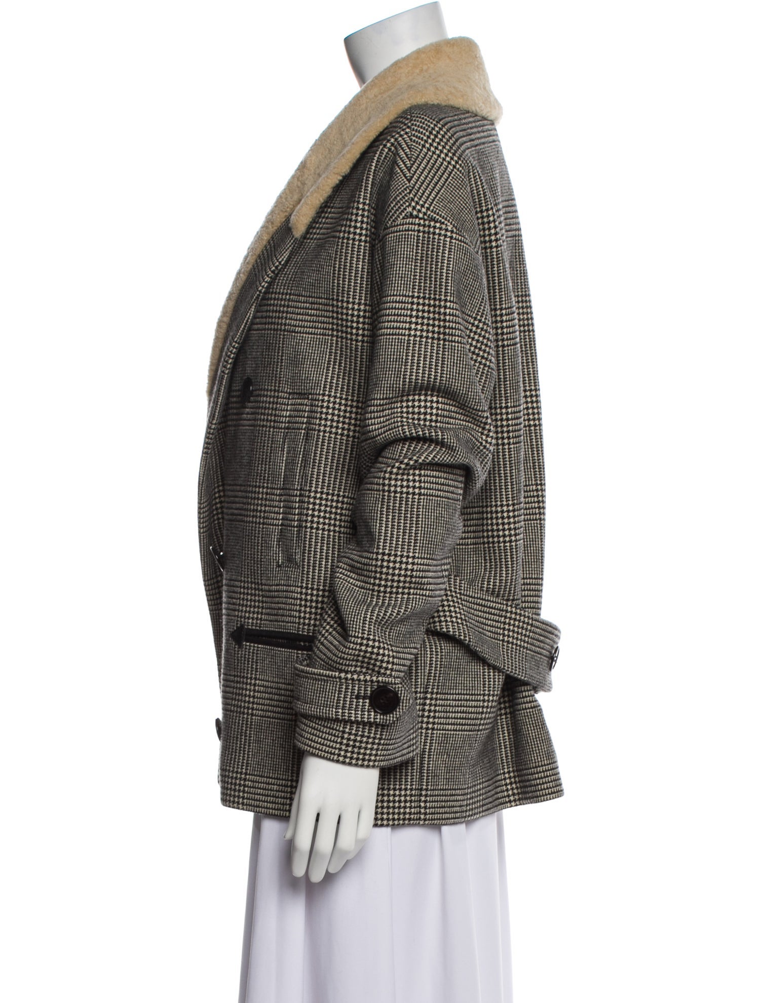 Saint Laurent 2019 Wool Fur Jacket