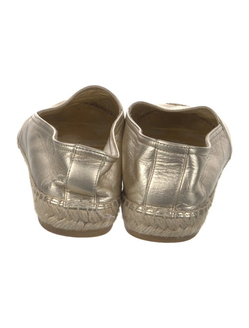 Saint Laurent Signature Logo Leather Espadrilles