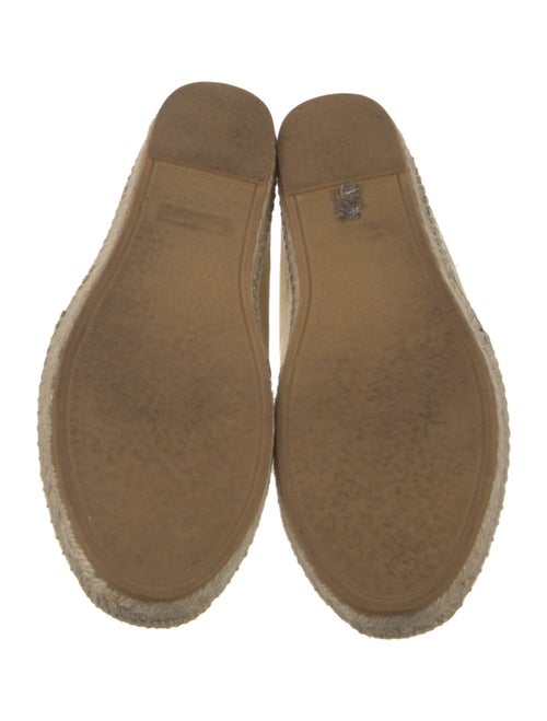 Saint Laurent Signature Logo Leather Espadrilles