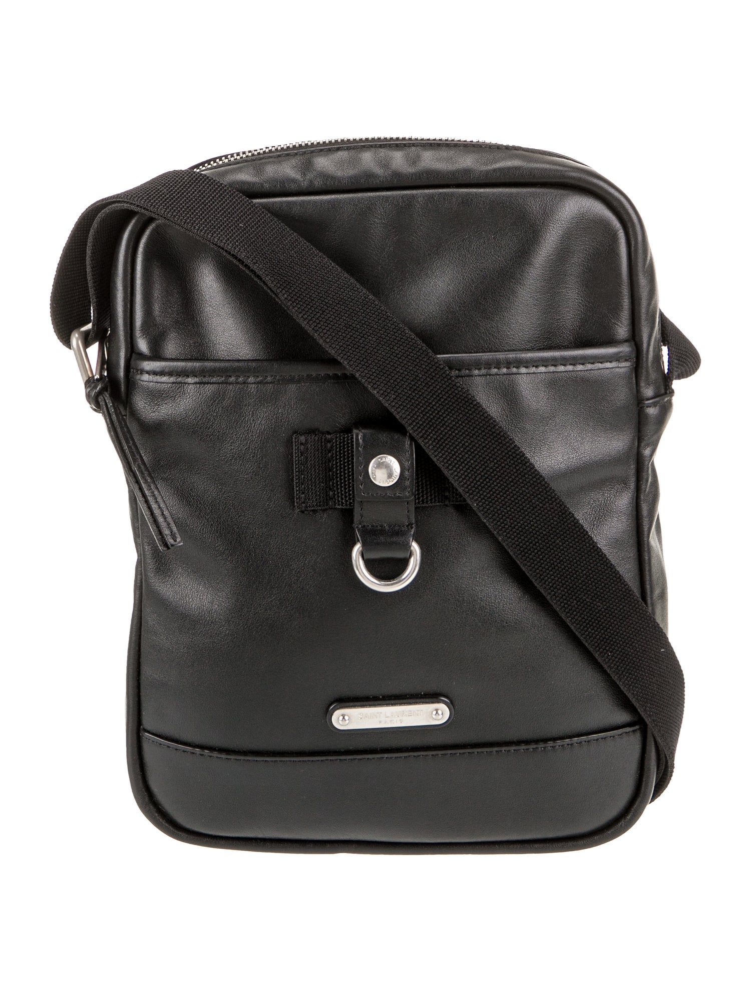 Saint Laurent Leather Messenger Bag