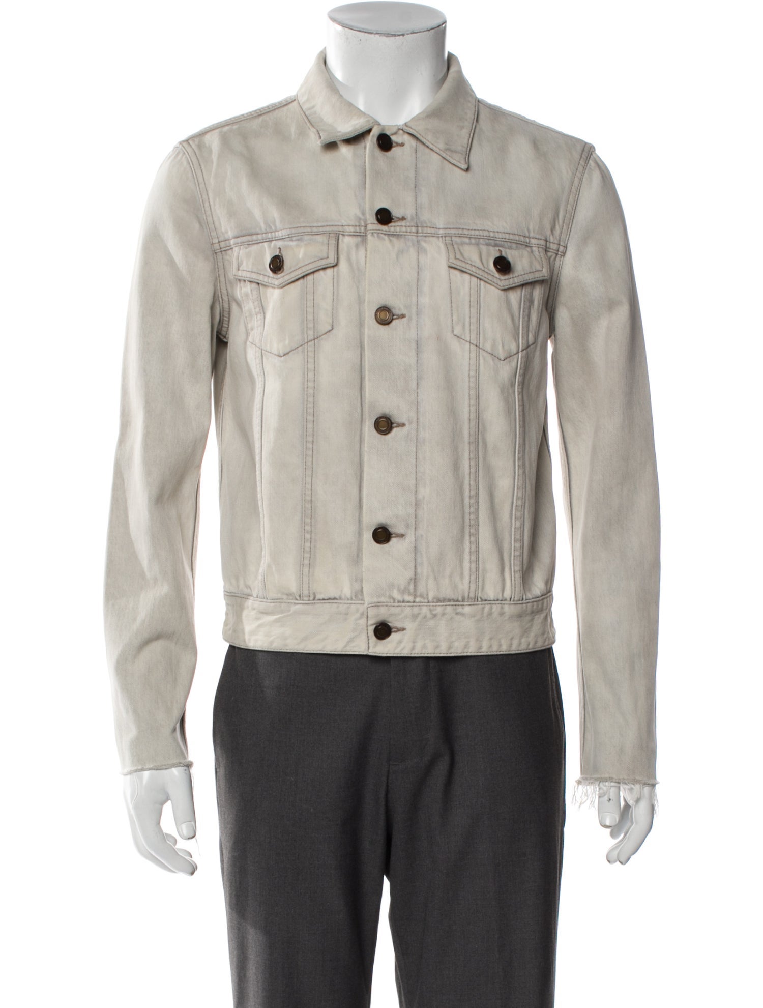 Saint Laurent 2020 'Raw Edge" Trucker Jacket