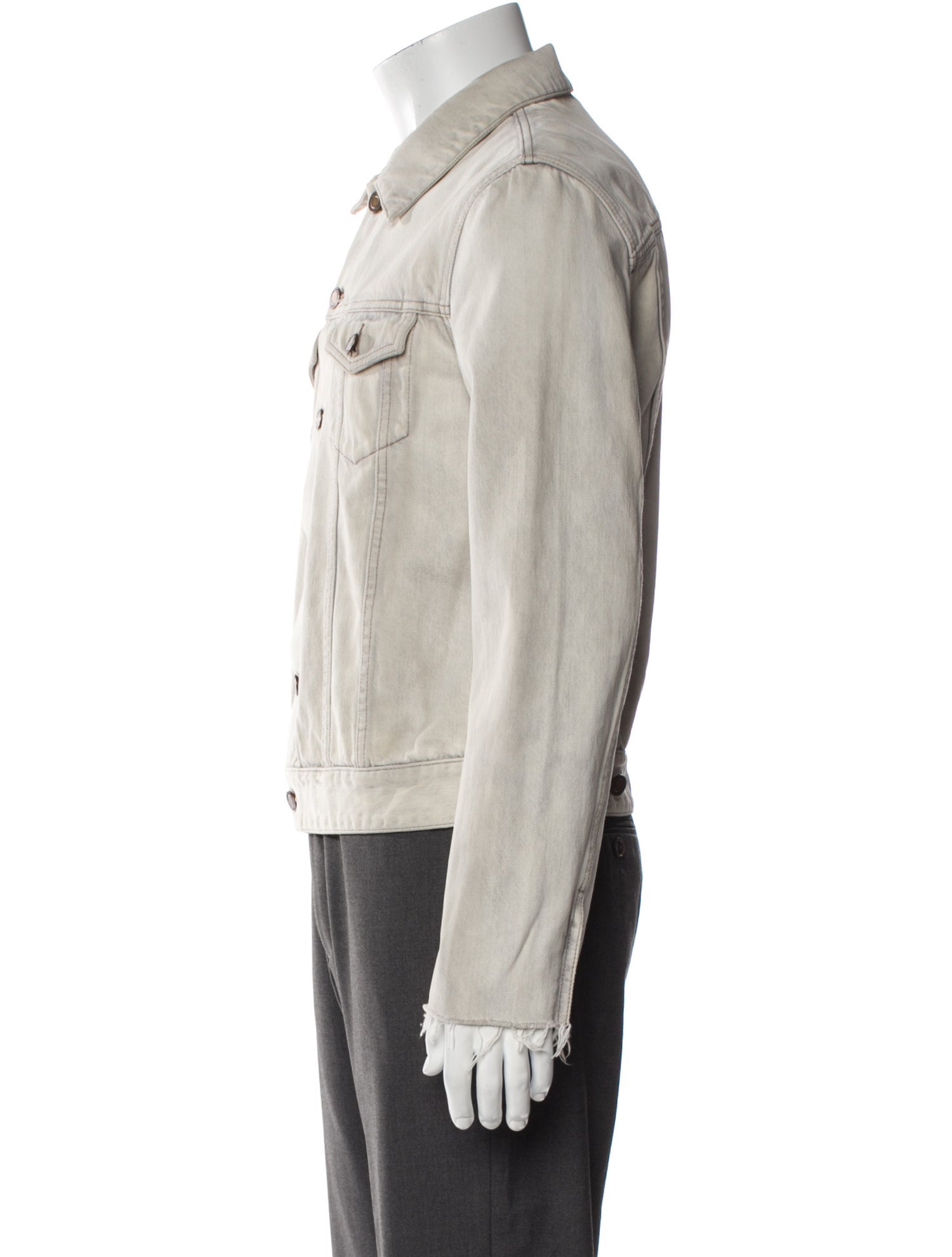 Saint Laurent 2020 'Raw Edge" Trucker Jacket