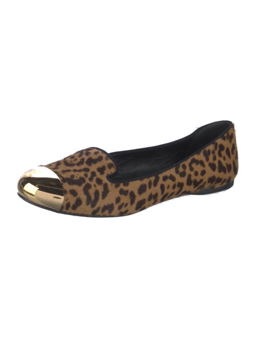 Saint Laurent Ponyhair Animal Print Flats