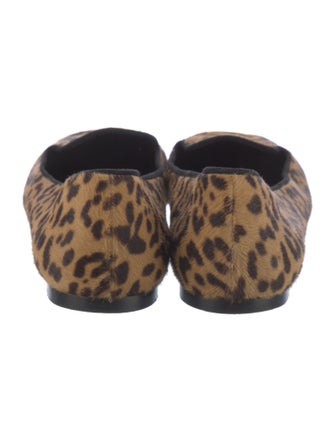 Saint Laurent Ponyhair Animal Print Flats