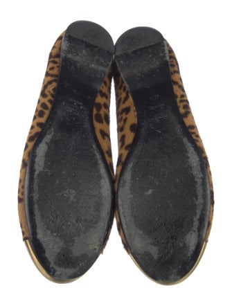Saint Laurent Ponyhair Animal Print Flats