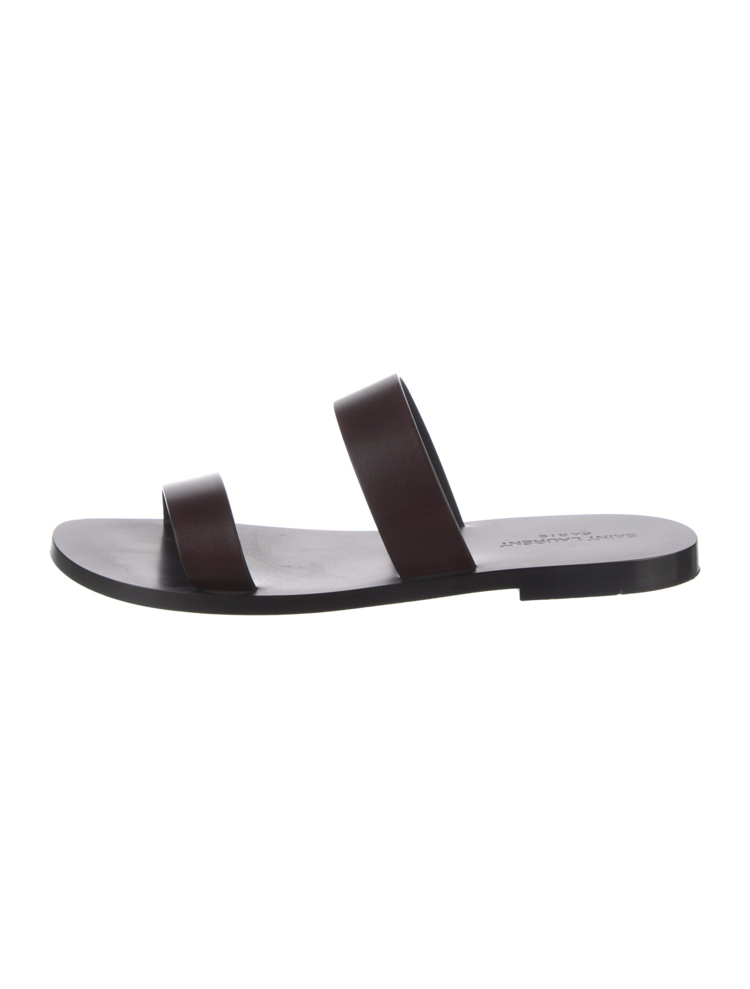 Saint Laurent Leather Slides
