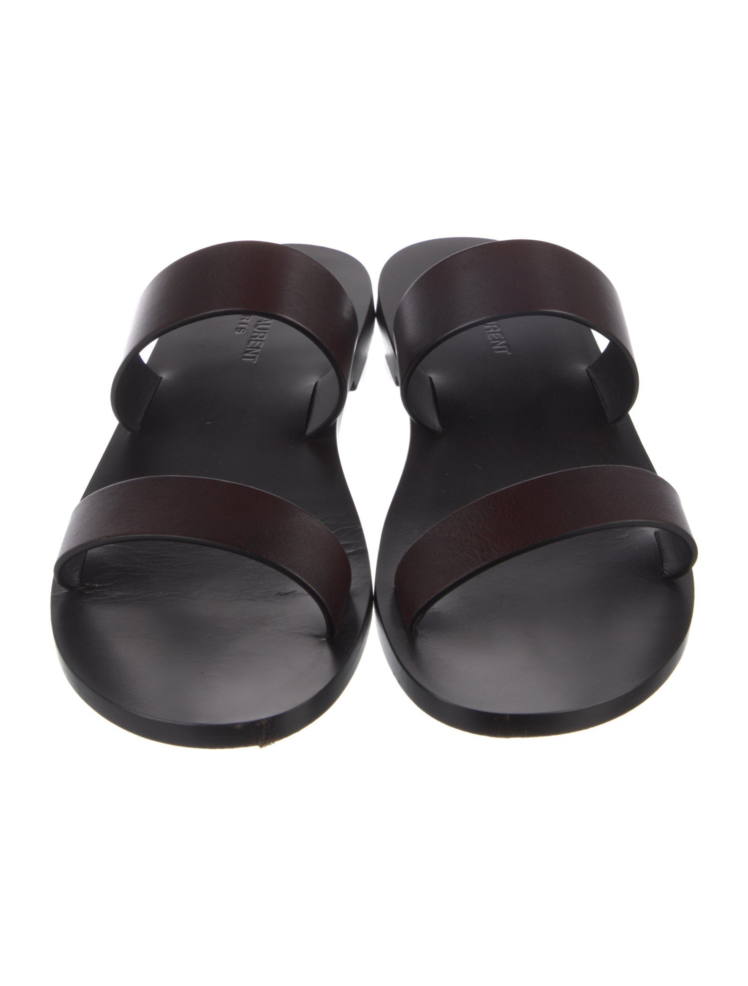 Saint Laurent Leather Slides