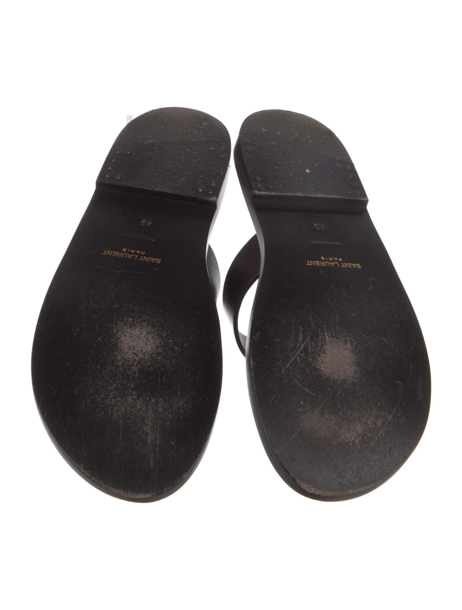 Saint Laurent Leather Slides