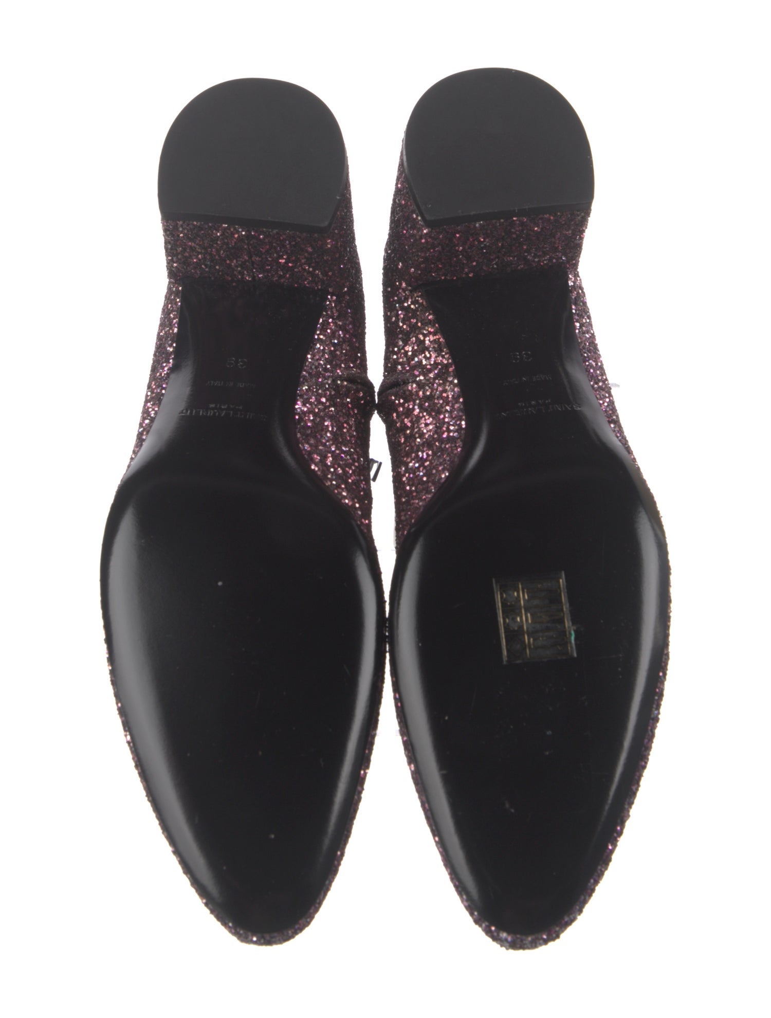 Saint Laurent Loulou 50 Glitter Sock Boots