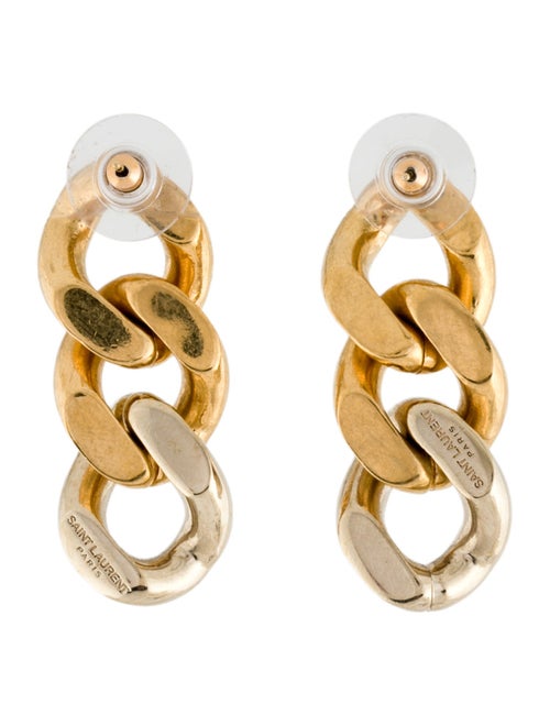 Saint Laurent Chain Link Drop Earrings