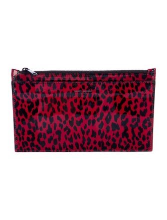 Saint Laurent Patent Leather Animal Print Wallet