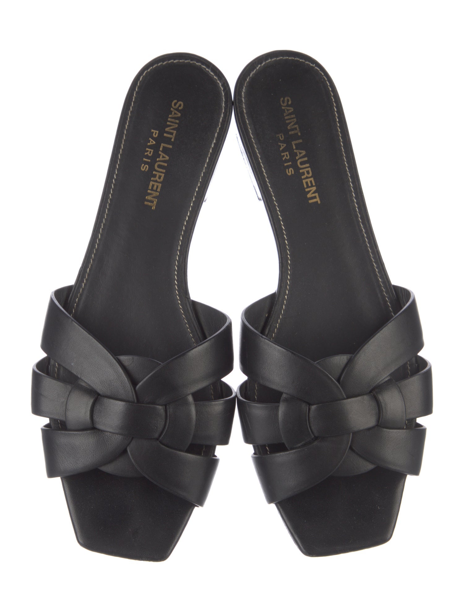 Saint Laurent Tribute 05 Leather Slides