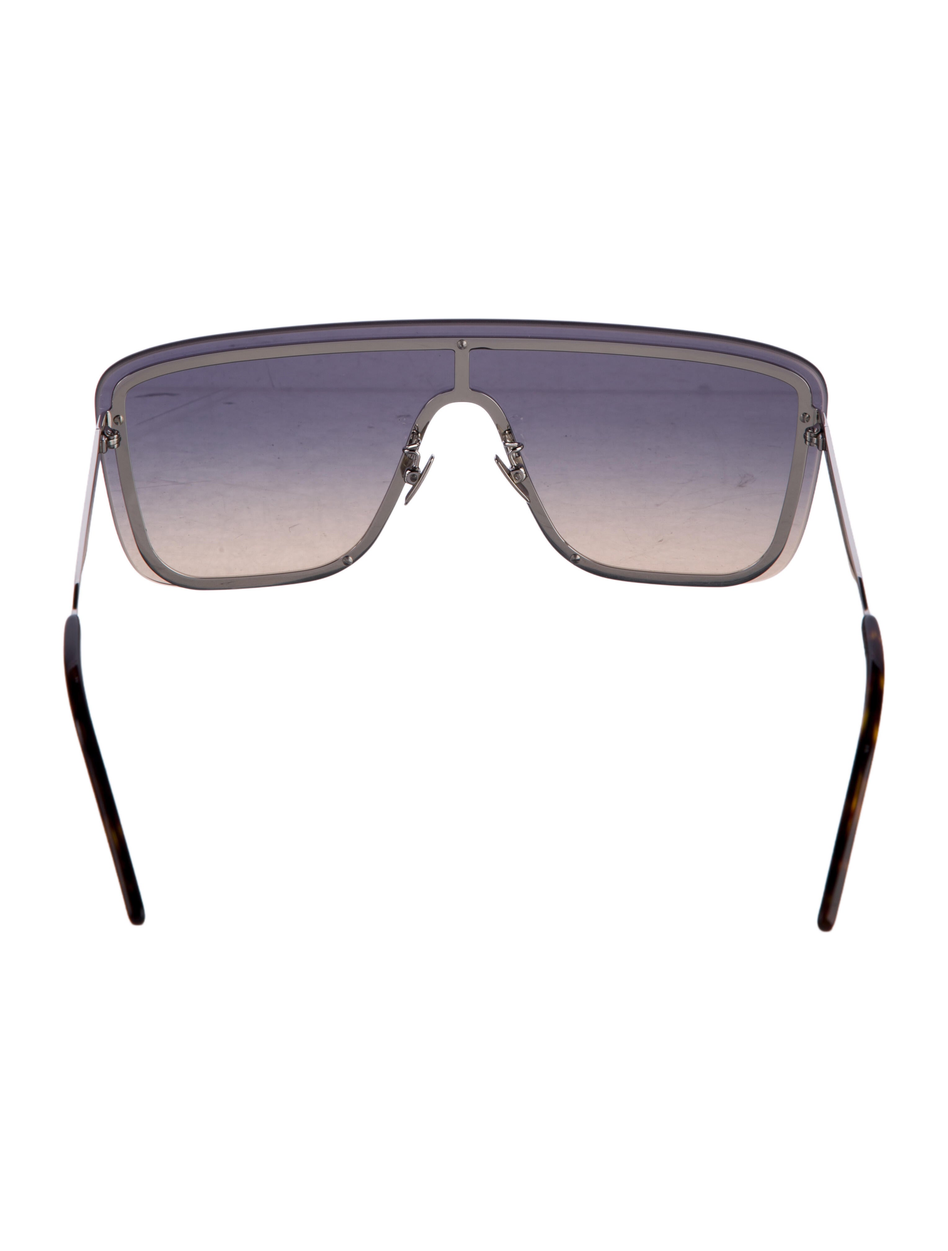Saint Laurent Shield Gradient Sunglasses