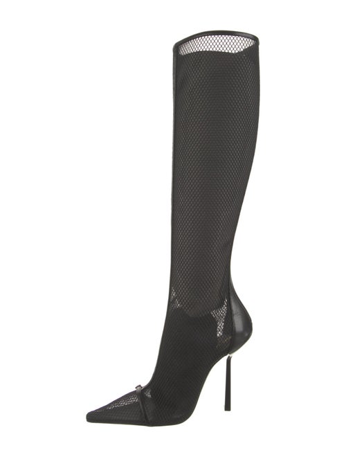 Saint Laurent Animal Print Sock Boots