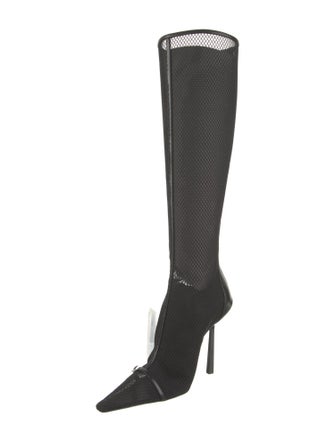 Saint Laurent Animal Print Sock Boots